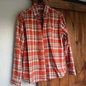Men’s Eddie Bauer Button-down Plaid Flannel Shirt
